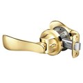 Yale Real Living Pivot Collection Navis Lever Push Pull Privacy Lock US3 (605) Bright Brass Finish YR21NV605